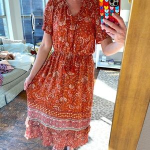Boho midi dress